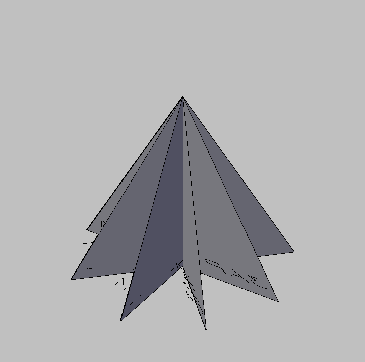 Bloque Autocad Vista de Árbol Pino 28 en 3D